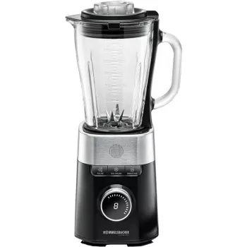 Stacionārais blenderis Rommelsbacher MX 1260 — 1200 W, 1,5 l, melns/nerūsējošais tērauds