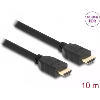 DeLOCK High Speed HDMI kabelis 48 Gbps 8K 60 Hz melns 10 m