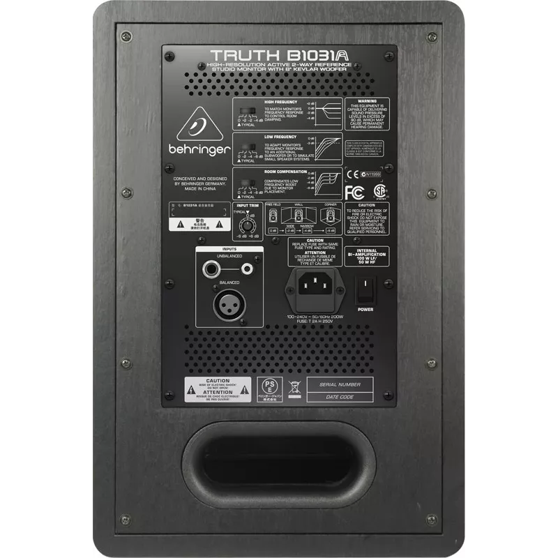 Behringer Truth B1031A 2-virzienu monitors Sudrabs, Dzeltens Vadu 100 W