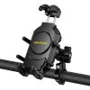 Pasažieru turētājs UleFone Armor Mount Pro mobilajiem telefoniem — kronšteina stiprinājums velosipēdam un skrejritenim, melns