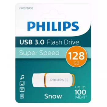Philips FM12FD75B/00 USB zibatmiņa 128 GB USB Type-A 3.2 Gen 1 (3.1 Gen 1) Oranža, Balta