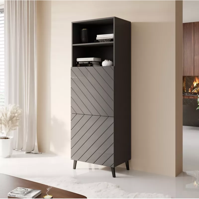 Glābšanas skapis ABETO 60×40×176,5 cm grafīts/spīdīgs grafīts