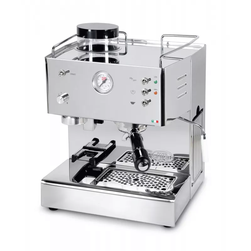 Quick Mill Pegaso, Espressomāšīna, kafijas pupiņas, iebūvēta dzirnaviņa, 1200 W, Nerūsējošais tērauds