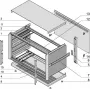 SCHROFF KomplettEnclosure, Unshielded - PROPAC PRO Enclosure 3HE 28TE 266T (24576001)