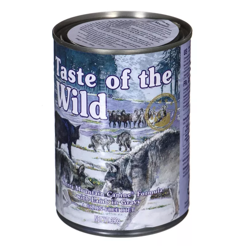 TASTE OF THE WILD Sierra Mountain - Slapjā suņu barība - 390 g