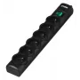 Ever Optima 5m Melns 6 AC kontaktligzdas 250 V