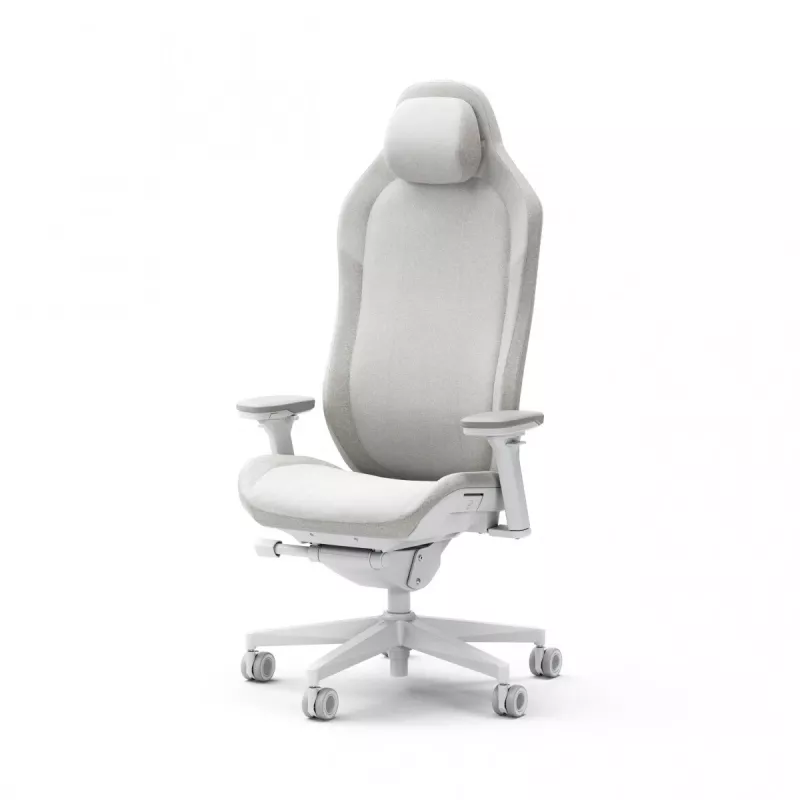 Fractal Design FD-CH-RE1F-02 spēļu krēsls ar polsterētu sēdekli, balts
