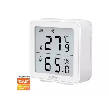 LogiLink SC0116 Higrometra Psihrometra Iekštelpu Elektroniskais Balts Digitāls