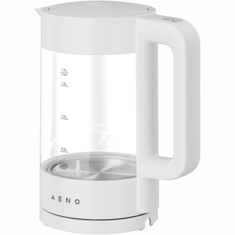 Elektriskā tējkanna AENO EK5, balta, 1.7L, 1850-2200W, temperatūras regulēšana, uztur siltumu