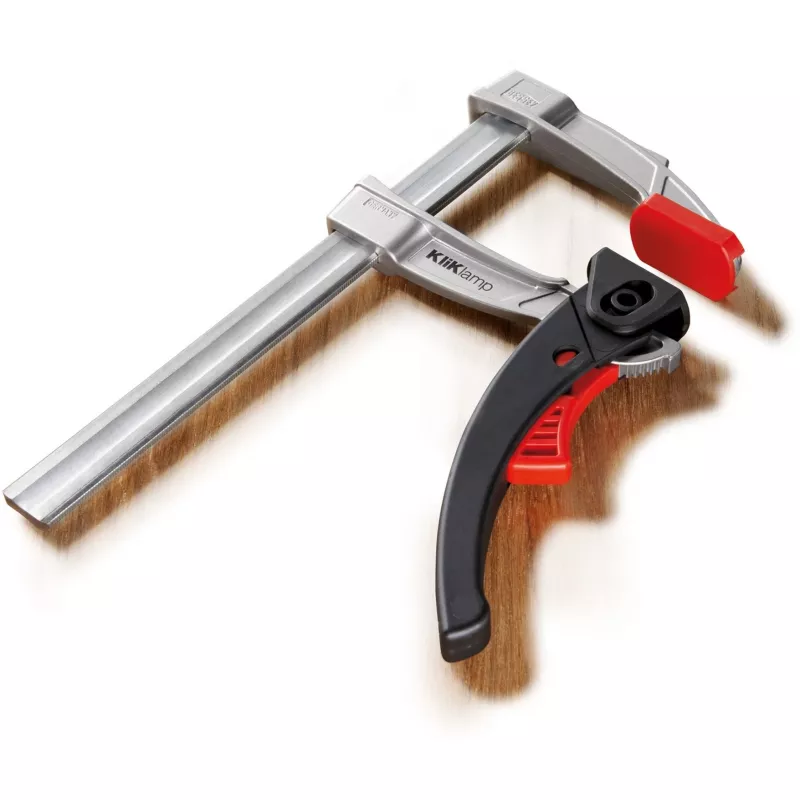 BESSEY KliKlamp stieņa skava 30 cm Nerūsējošais tērauds, Melna, Sarkana