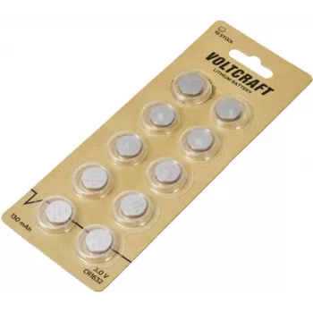 Voltcraft CR 1632 pulksteņa baterija 3 V 10 gab. 130 mAh Litija VC-11887465
