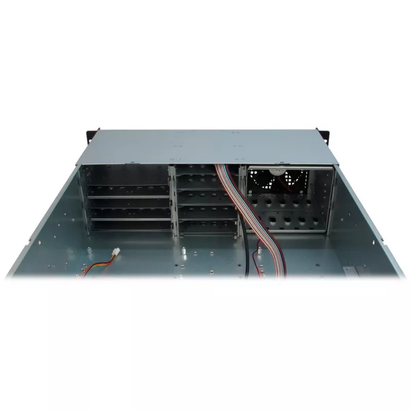 Inter-Tech 3U-30248 Rack korpuss melns, nerūsējošais tērauds
