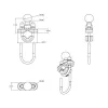 Stūres U-Bolt Pamatne RAM Mounts RAM-B-231ZU