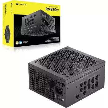 Barošanas bloks CORSAIR RMx Shift Series RM850x 850W ATX 24-pin, 80 PLUS Gold, Melns, 140mm ventilators