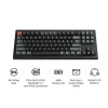 Mehāniskā tastatūra Keychron V3 Ultra 8K — vads & Bluetooth, QWERTY izkārtojums, RGB LED, melna