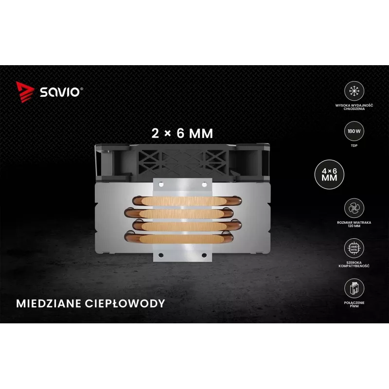 SAVIO VORTEX X2 CPU dzesētājs