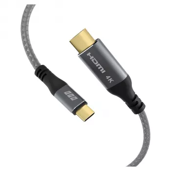 EFB Elektronik USB-C uz HDMI kabelis 4K30Hz Pelēks - Kabelis - Digitāls/Dati (USB-HDMI-00001)