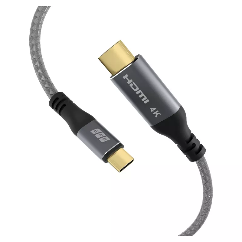 EFB Elektronik USB-C uz HDMI kabelis 4K30Hz Pelēks - Kabelis - Digitāls/Dati (USB-HDMI-00001)