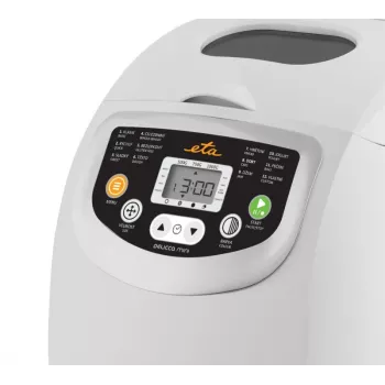 Maizes cepējs ETA DELICCA 600 W, 1 kg, balts, programmas: bezglutēna, saldā, baltā, pilngraudu