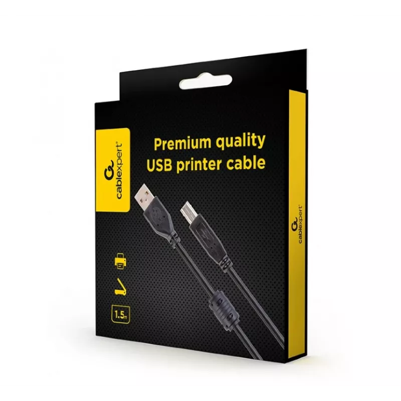 Kabelis USB2 Printer AM-BM 1.5M Gembird CCFB-USB2-AMBM-1.5M