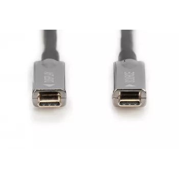 DIGITUS USB-C AOC AV savienojuma kabelis 10m