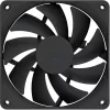 120 mm korpusa ventilators 4-pack HYTE FA12 melns, PWM atbalsts, standarta 120mm stiprinājums