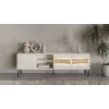 TV skapis cama meble INSERTO 3D1W 190x40x62 cm kašmira apdare ar LED