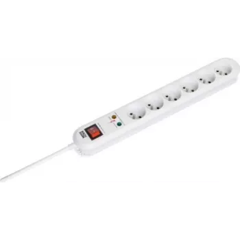 Pagarinātājs Bachmann SMARTLINE 3m 6 Kontaktligzdas Iekštelpām Balts