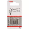 Bosch uzgaļu komplekts Torx T30, 3 gab., 25 mm, 1/4 inch sešstūra kāts, īpaši ciets
