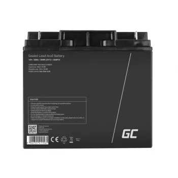 Green Cell AGM10 rūpnieciskā uzlādējamā baterija Slēgtais svina-skābes (VRLA) 20000 mAh 12 V