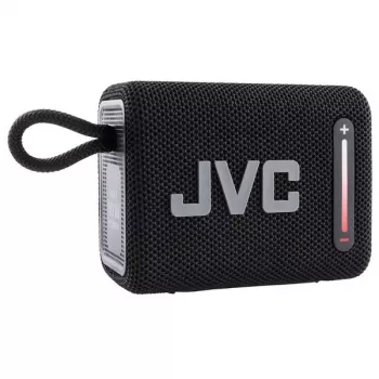 Portatīvais skaļrunis JVC XS-E114B, IPX6 ūdensizturīgs, Bluetooth 5.3, 5 W RMS, 2000 mAh akumulators, FM radio, TWS, melns