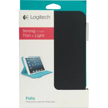 Logitech Folio aizsargmaciņš - planšetdatora maciņš - ogles melns