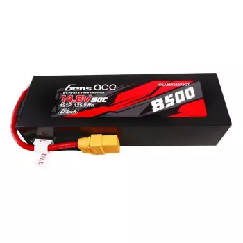 Gens ace G-Tech 8500mAh 14.8V 60C 4S1P Lipo Akumulators ar PC korpusu un XT90 spraudni