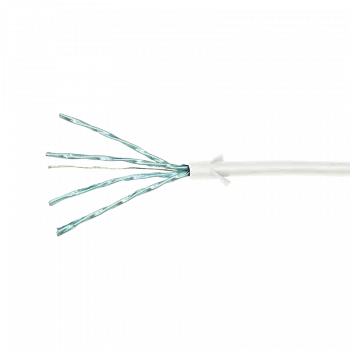 LogiLink CQ9041S RJ45 tīkla kabelis, patch kabelis CAT 6a U/FTP 1,50 m balts, īpaši plāns, liesmu slāpējošs