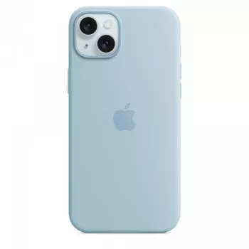 Silicone Maciņš Apple iPhone 15 Plus Gaiši Zils MagSafe