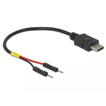 USB kabelis DeLOCK 85418 0.1 m USB C Melns