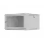 Sienas skapis 19 inch 6U 600x600 pelēks perforēts Lanberg WF01