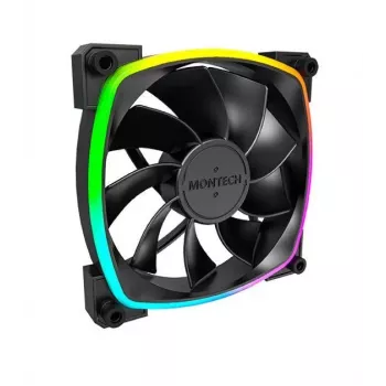 Montech RX120 PWM datora korpusa ventilators 12 cm Melns 3 gab.
