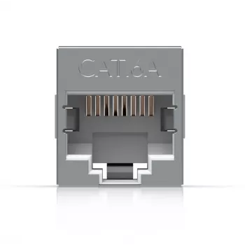 Inline RJ45 savienotājs UBIQUITI UACC-RJ45-COUPLER-C6A kompakts — RJ45 Cat6A inline savienojums