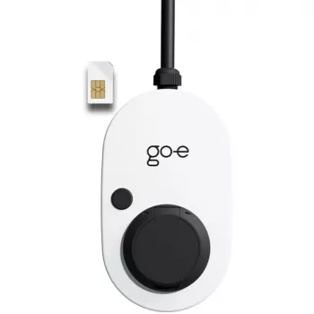 GO-E Gemini 2.0 sienas lādētājs, 22 kW (32A, 3-fāžu), balts/melns, bez kabeļa, 4G/LTE