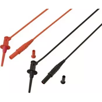 Voltcraft MSL-528 Mērīšanas vads 4 mm drošības spraudnis 1,2 m Sarkans Melns 1 Pāris (VC-17182160)