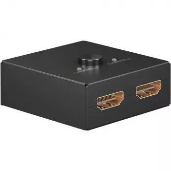 HDMI slēdzis Goobay 58485 2 ieejas 1 izeja 52mm x 49.5mm x 22.5mm