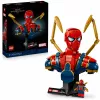 LEGO Marvel kolekcionējams krūšutēls Dzelzs Zirnekļcilvēks 76326, 379 gabali, 18+ demonstrācijas modelis, 170×200×110 mm