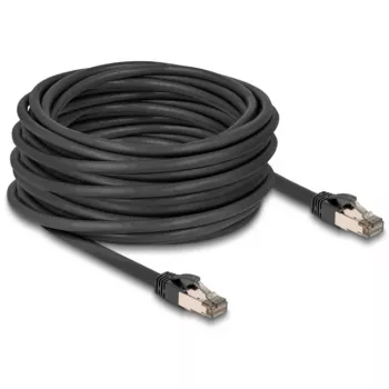 Tīkla kabelis DELOCK 80245 Cat6a U/FTP (STP) 15 m RJ-45 - RJ-45 Melns