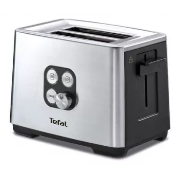 Tefal Equinox TT420D 2 šķēlēm Melns, Nerūsējošais tērauds
