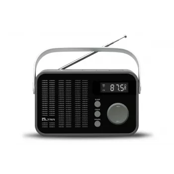 Eltra radio modelis 261 ar PLL digitālo uztvērēju, melns