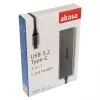 Akasa AK-CR-09BK USB 3.2 Gen1 Type-C 3-in-1 atmiņas karšu lasītājs