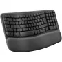 Logitech Wave Keys bezvadu ergonomiskā tastatūra - GRAPHITE - NLB - 2.4GHZBT - NA - CENTRAL-419 - UNIVERSAL