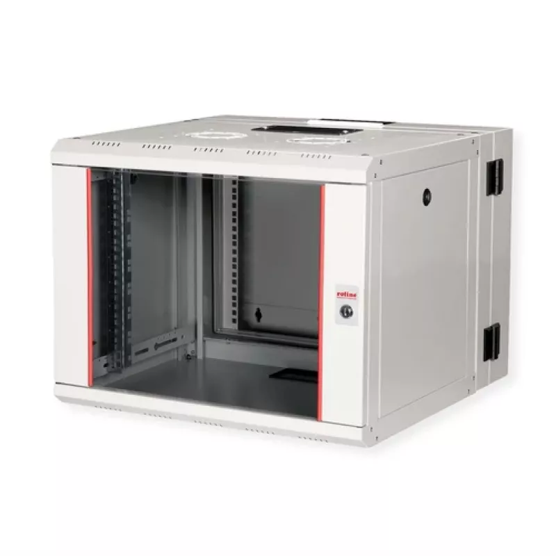 ROLINE 19 inch sienas skapis Pro 7U, 600x600 mm, divdaļīgs grozāms, pelēks, IP20, 50 kg