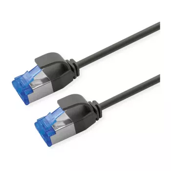 ROLINE Patch Cable Cat.6A (Class EA) S/FTP (PiMF), LSOH, PoE, melns, 1,5 m